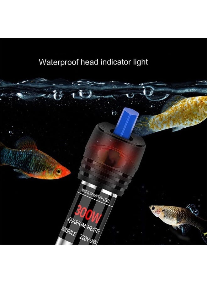 Rubik سخان زجاجي للحوض 50 واط مع غطاء واقي بلاستيكي و 2 أكواب شفط، قضيب تسخين قابل للتعديل بدقة للتحكم في درجة الحرارة لحوض السمك - Image 3