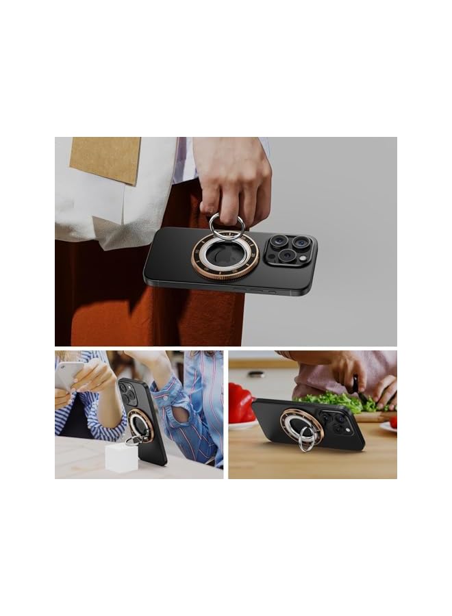 Green Tiger Magnetic Phone Ring Holder, Decorative Phone Grip Compatible for Mag/safe, 360° Rotation Finger Ring Stand for iPhone 15,Galaxy S24 and More Phones - Image 2