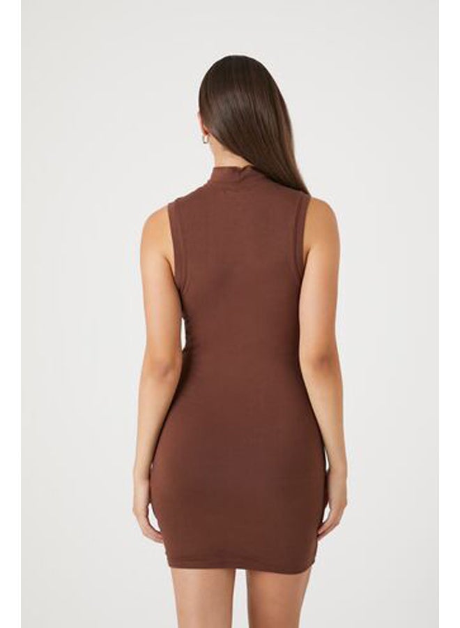 FOREVER 21 Mock Neck Mini Bodycon Dress - Image 3