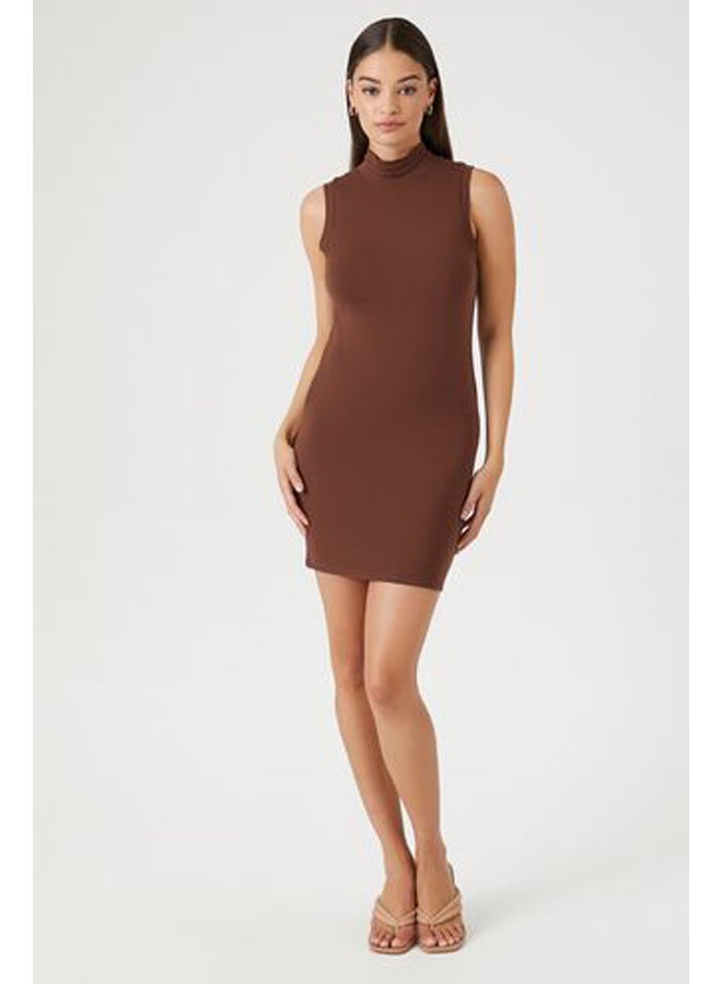 FOREVER 21 Mock Neck Mini Bodycon Dress - Image 4