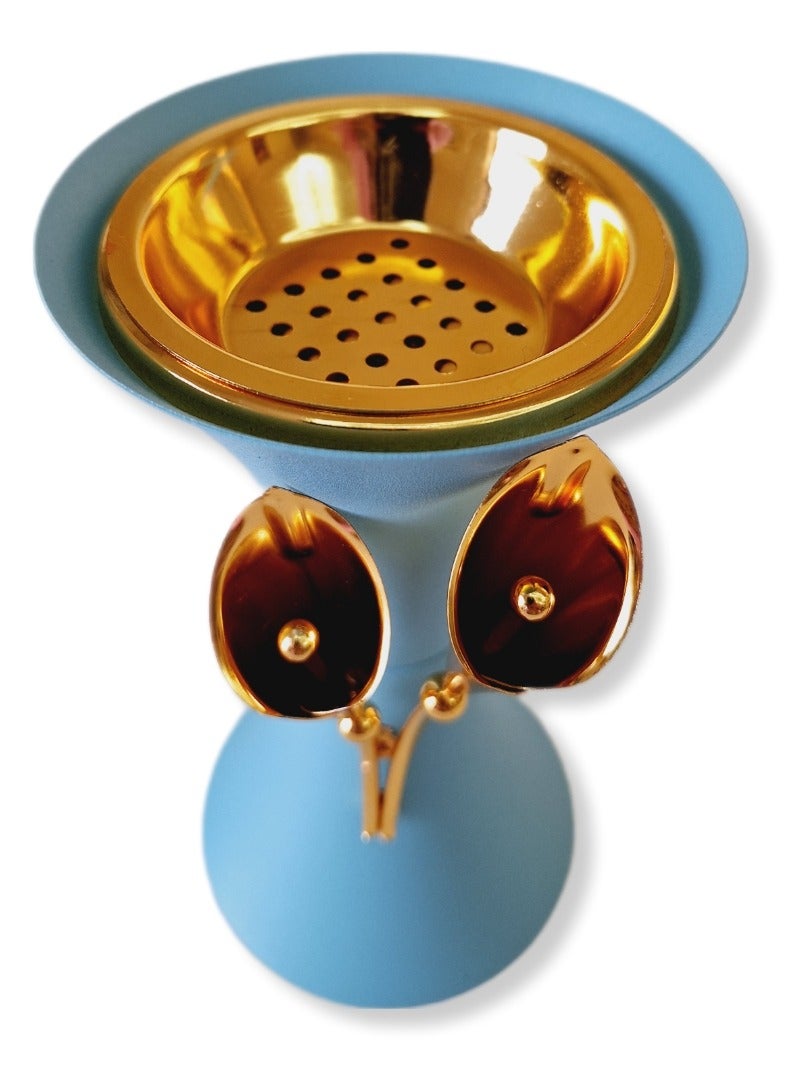 الزعابية مبخرة بخور باللون الأزرق من الزعابية – تصميم أنيق ومتين لحامل العطور المنزلي - Image 1