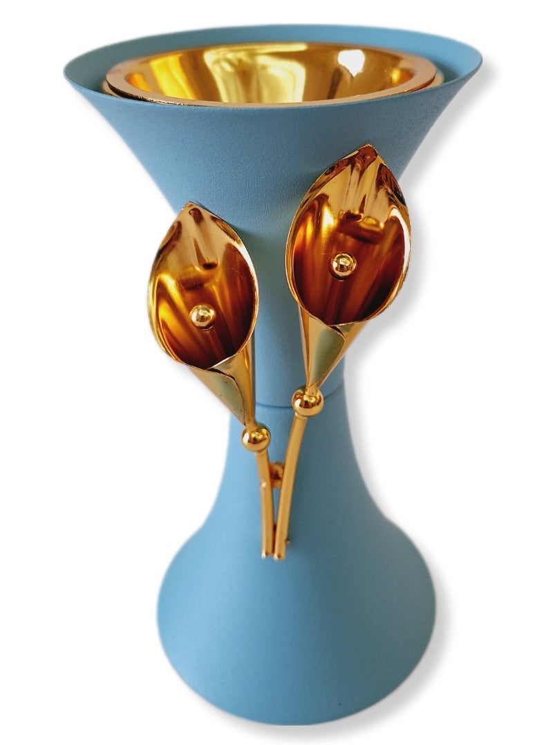 الزعابية مبخرة بخور باللون الأزرق من الزعابية – تصميم أنيق ومتين لحامل العطور المنزلي - Image 2