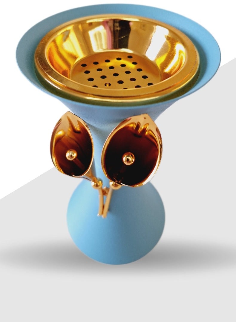 الزعابية مبخرة بخور باللون الأزرق من الزعابية – تصميم أنيق ومتين لحامل العطور المنزلي - Image 4