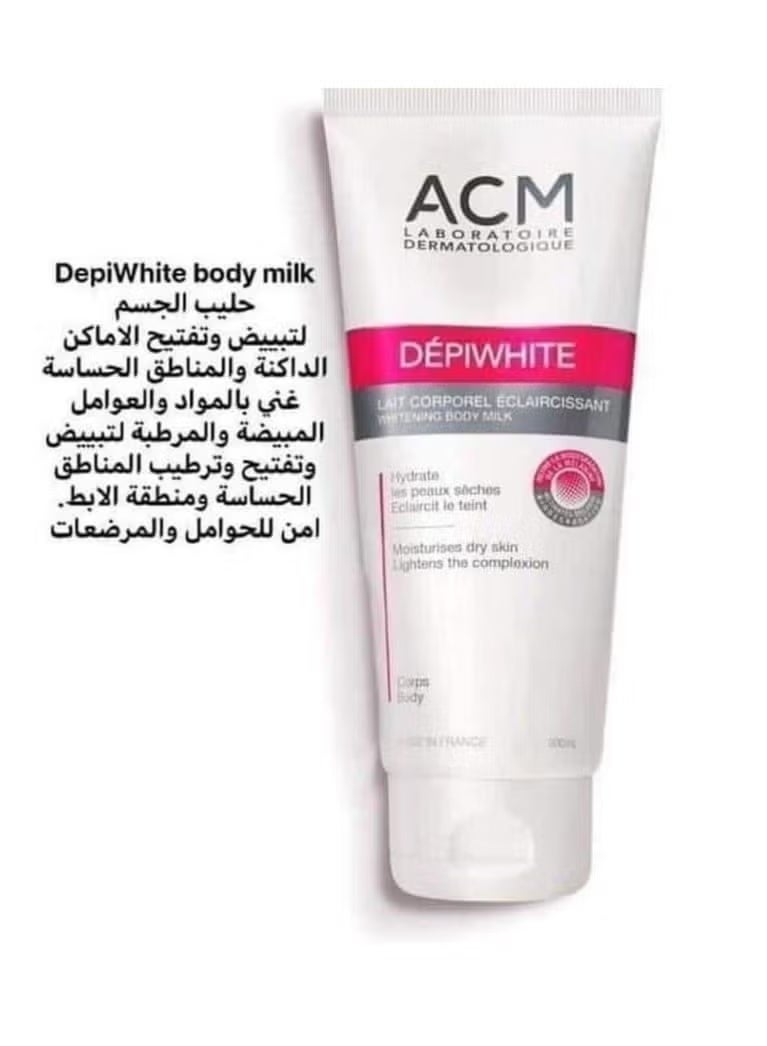 ACM Depiwhite Lait Corporel Eclaircissant Whitening Body Milk - 200ml - Image 1