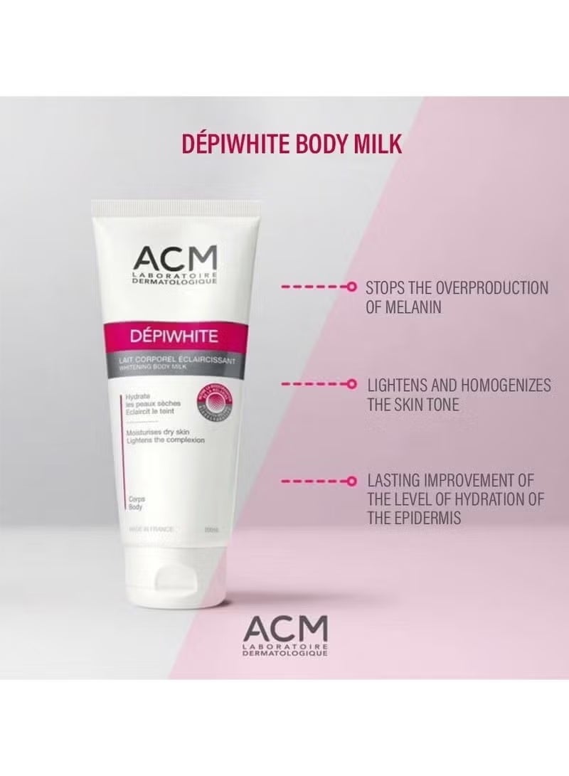 ACM Depiwhite Lait Corporel Eclaircissant Whitening Body Milk - 200ml - Image 3