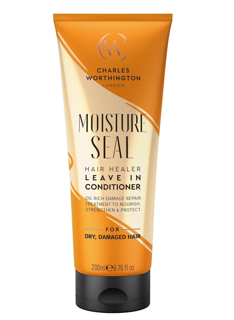 CHARLES WORTHINGTON - Moisture Seal Hair Healer Leave In Conditioner Dry and Frizzy Hair No Rinsing Treatment for Smoother Hair 200 ml - Image 1