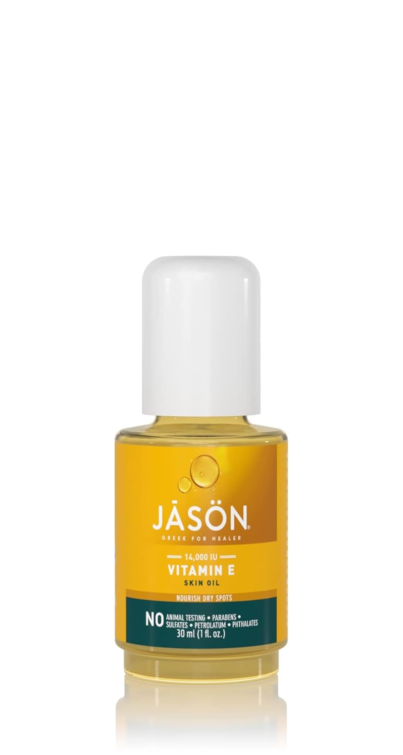 JASON Vitamin E 14,000 IU Moisturizing Oil , For Nourishing Dry Spots, 1 Fluid Ounces