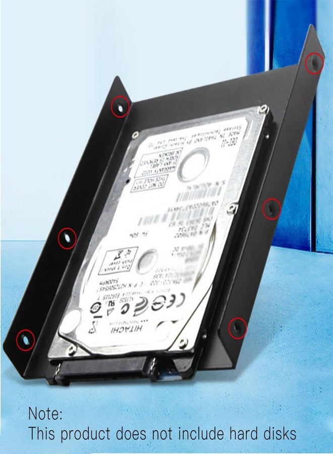 حامل أقراص SSD من ECKDZMY، محول قرص صلب من 2.5 إلى 3.5 بوصة (عبوة من قطعتين) (أسود) - Image 4