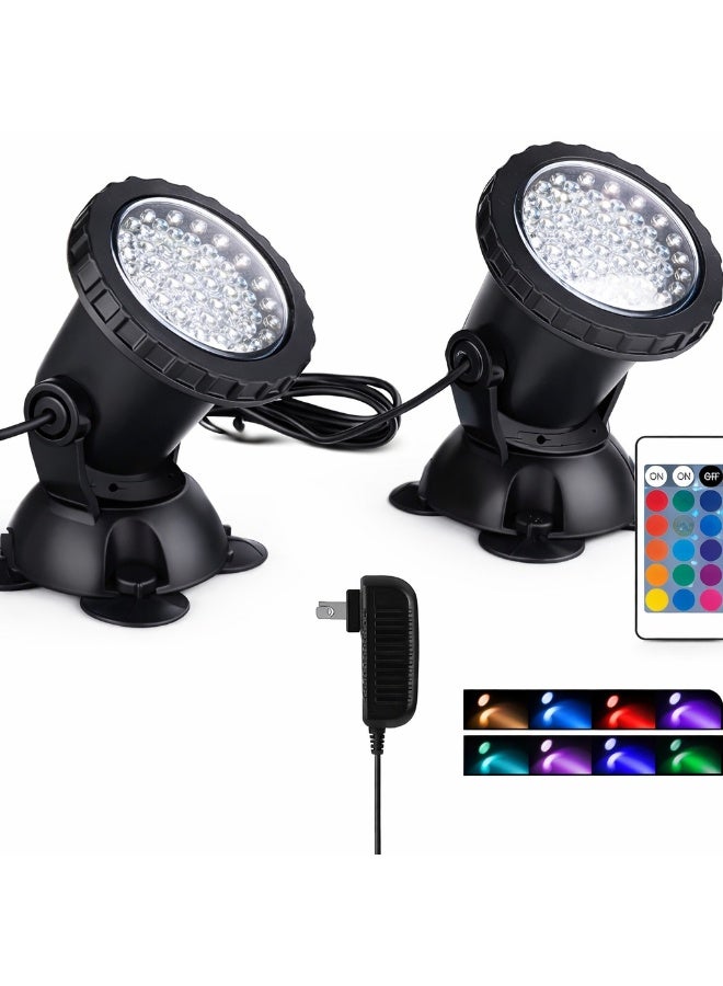 Multi-color LED Submarine Light with remote control- 2 pieces - Image 1