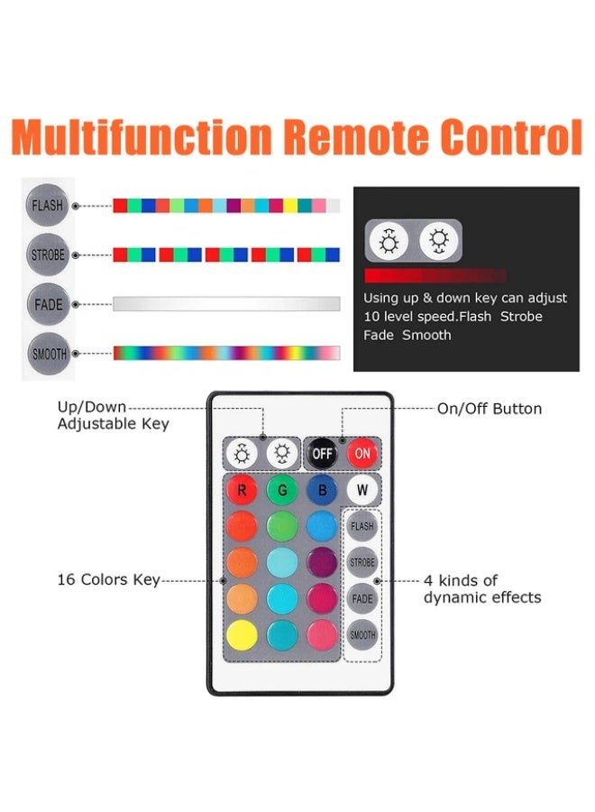 Multi-color LED Submarine Light with remote control- 2 pieces - Image 5