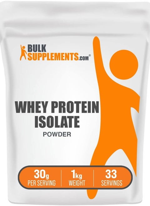 .com Whey Protein Isolate Powder - Whey Protein Powder, Unsweeteneed, Unflavored & Gluten Free - 30g per Serving, 1kg (2.2 lbs) (Pack of 1)