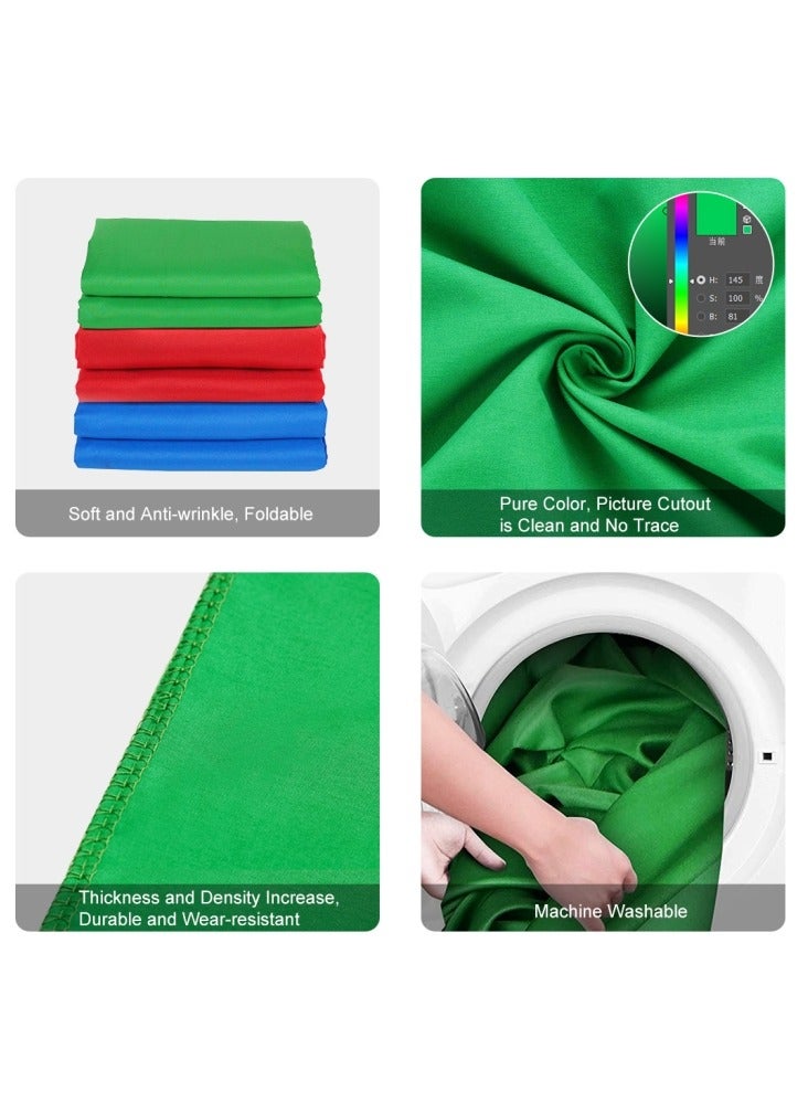PULUZ PULUZ 3m x 6m Photography Background Thickness Photo Studio Background Cloth Backdrop(Green)  - Image 3