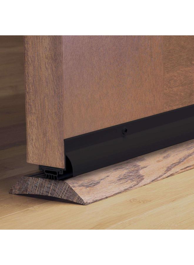 M-D Building Products Aluminum with Vinyl Seal Screw-on Under Door Seal Black 36 x 1.25inch - Image 4