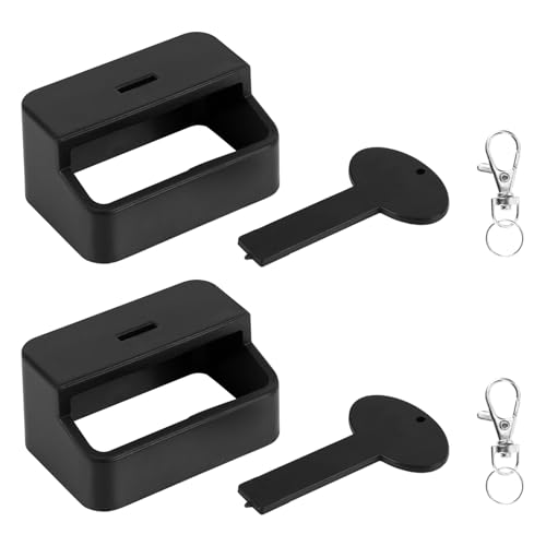 psler غطاء قفل حزام الأمان - للأطفال/المسافرين/المجموعات الخاصة من Unbuckle حزام الأمان يناسب معظم السيارات (باستثناء الشاحنات) لون أسود 2 عبوة - Image 1