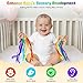 FPVERA Baby Sensory Wooden Rattle Toys 2PCS Rainbow Ribbon Rattles Ring Toy for Babies 06 Months Wood Baby Montessori Toys with Bells for 012 Months Newborns Infants Toddlers Boy Girl as Shower Gifts - Image 3