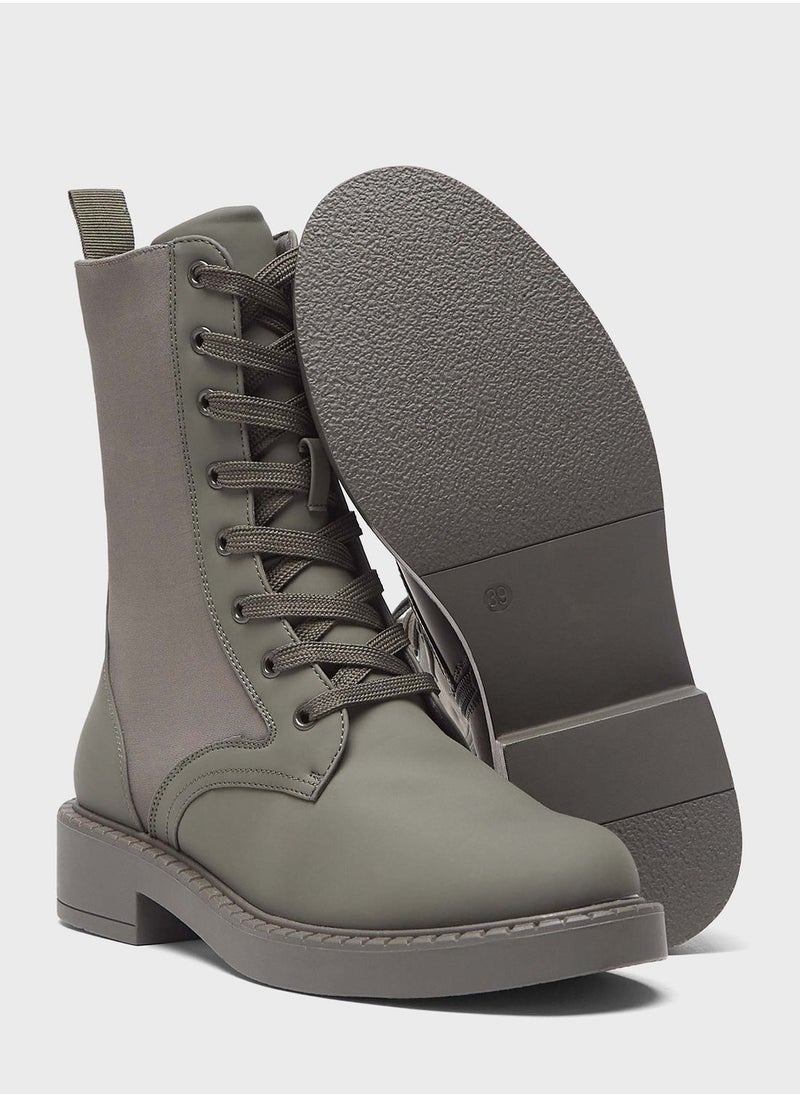 shoexpress - Lace Up Ankle Boots - Image 1