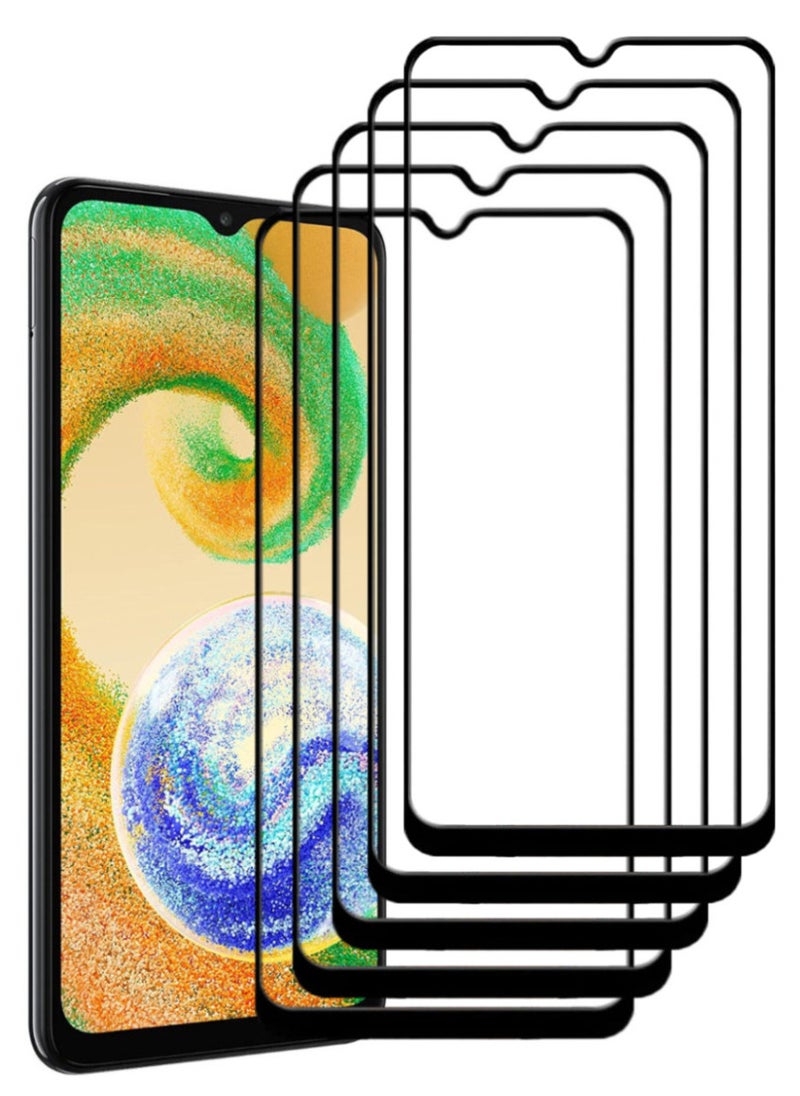 ACLIX 5 Pieces Antistatic ESD Dustproof Premium Quality High Definition Tempered Glass Screen Protector Designed For Samsung Galaxy A04s - Image 1
