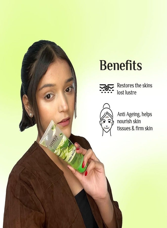 ريتشفيل جل الصبار النقي من ريتشفيل للوجه والبشرة والشعر | جل مثالي لبشرة متألقة | للرجال والنساء | 100 مل (عبوة من قطعتين) - Image 4