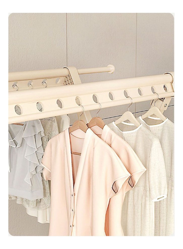 NKX Clothstand 2.51 Meter Telescopic Single Pole White Drying Net - Image 5