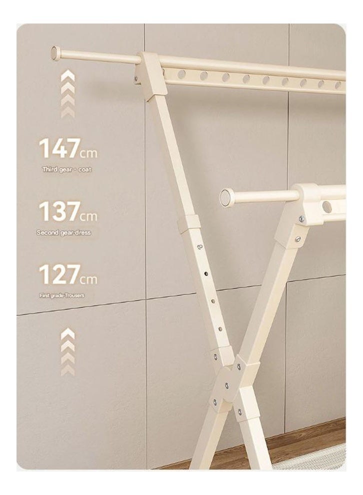 NKX Clothstand 2.51 Meter Telescopic Single Pole White Drying Net - Image 4