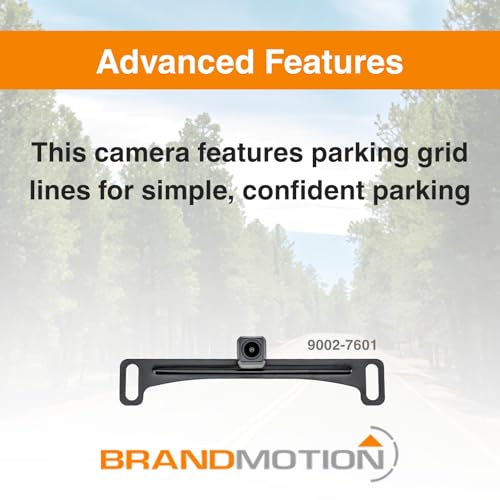 Brandmotion 9002-7601 Universal Dual Mount CMOS Camera | Waterproof Case with Anti-Fog Lens | Color Image with Automatic White Balance | Parking Gridlines Available | Reverse Rear View Camera - Image 4