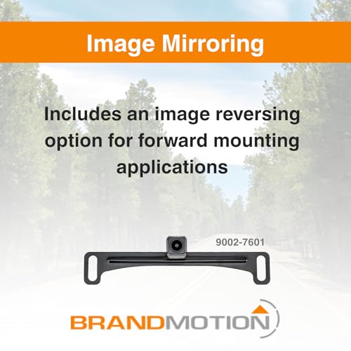 Brandmotion 9002-7601 Universal Dual Mount CMOS Camera | Waterproof Case with Anti-Fog Lens | Color Image with Automatic White Balance | Parking Gridlines Available | Reverse Rear View Camera - Image 3