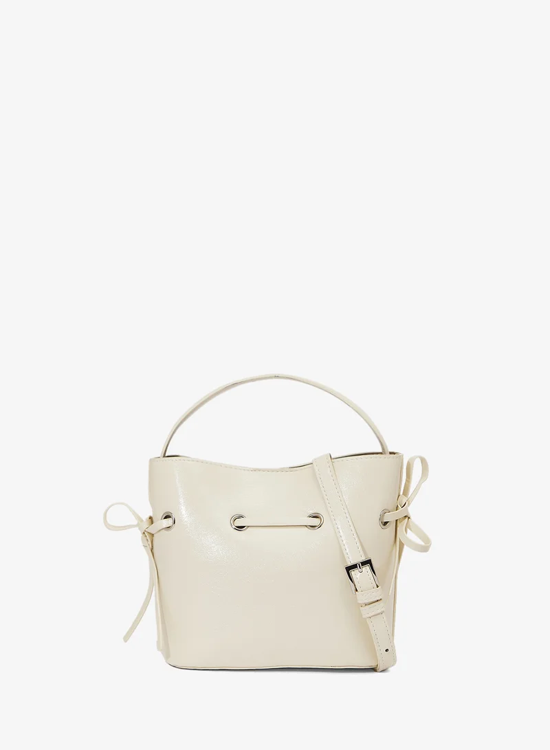 ELLA PU Leather Handle Bucket Bag