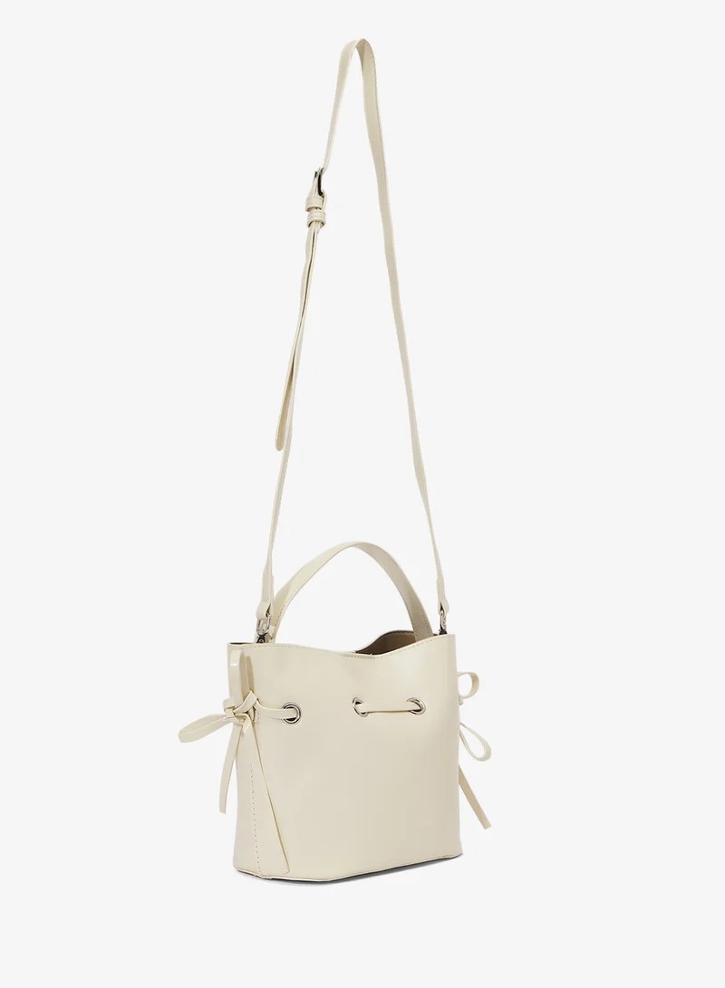 ELLA PU Leather Handle Bucket Bag