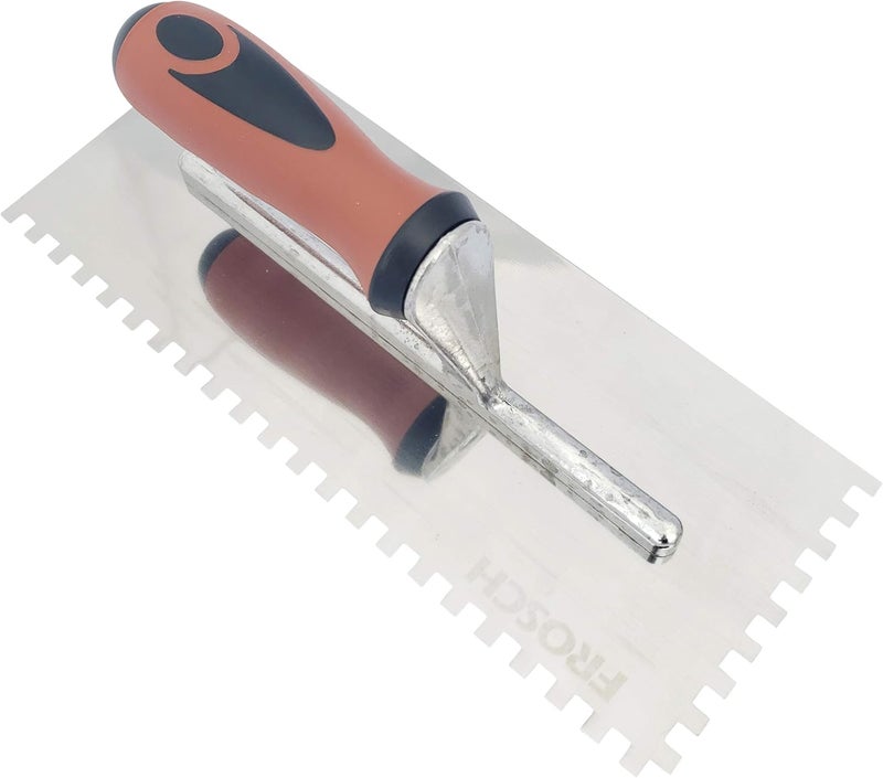 Frosch Stainless Steel Square Notch Tile Trowel (1/4" X 1/4") - Image 2