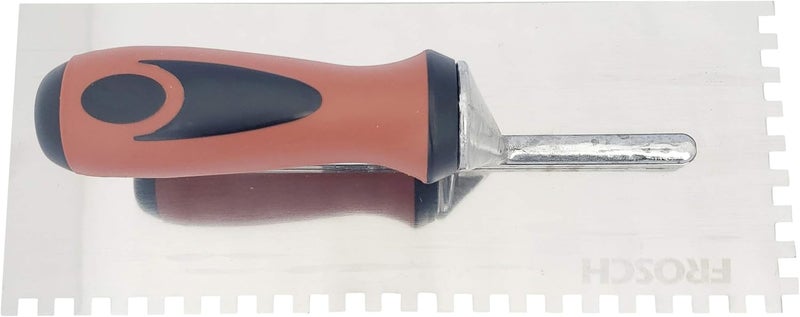 Frosch Stainless Steel Square Notch Tile Trowel (1/4" X 1/4") - Image 4
