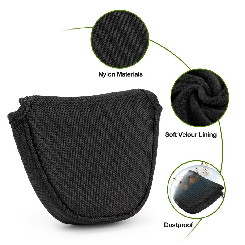 brdejc Golf Putter Covers Mallet Putter Headcover with Magnetic Closure Golf Club Cover for Most Brand (for Mallet Putter 1) - Image 5