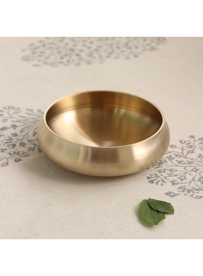 Zishta Kansa Bronze Bowl | Traditional Bela Ideal for Serving Sweets, Dal, Sabji | Pure Tested for Quality, Diameter 11cm, Capacity 200ml, Weight 0.2kg. - Image 3
