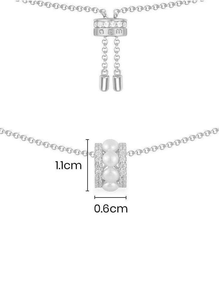 APM cubic zirconia women's fashionable double circle inlaid adjustable necklace adorned with pearls AC5177XPL - pzsku/Z55868FD4376870194E5AZ/45/_/1733649639/ad298947-f6c8-4b4f-9da6-c5d226cc063a