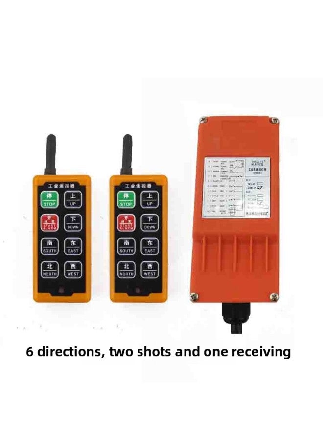 Mini Up And Down Wireless Industrial Small Remote Control Crane Crane Electric Hoist Hoist-Color:24v Up, Down, Left, Right, Front, Rear, Two Shots And One Receiving  - Image 1