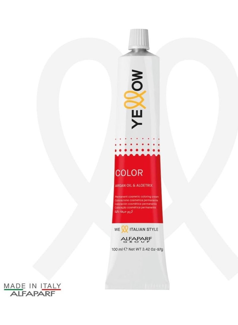 يلو ALFAPARF YELLOW COLOR PERMANENT 4 Medium Natural Brown 100ml - Image 5