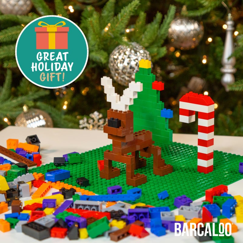 Barcaloo 1000 Piece Building Bricks Play Set, 10 Classic Colors Bulk Building Blocks, Generic Brick Building Parts, for Boys and Girls, Classic - Image 3