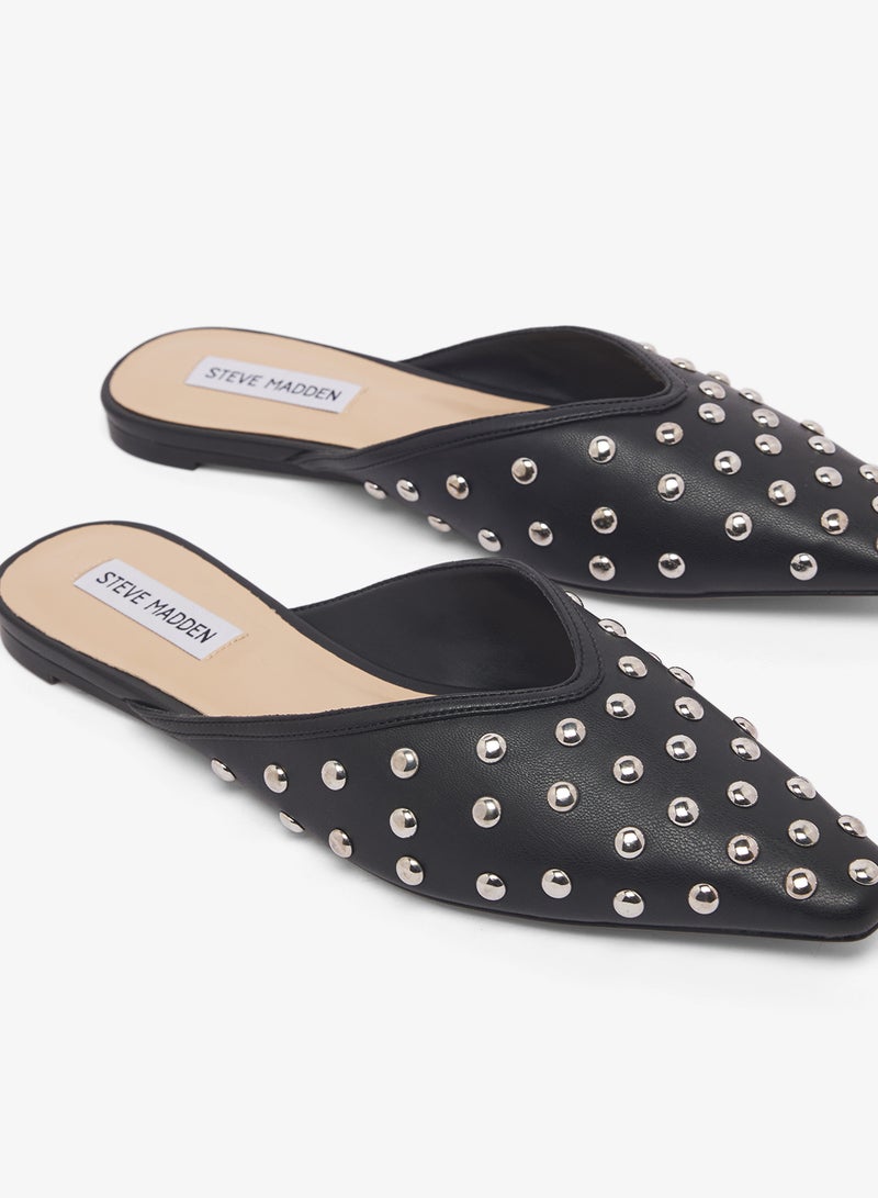 STEVE MADDEN Mayah Stud Embellished Pointed Toe Mules - Image 4