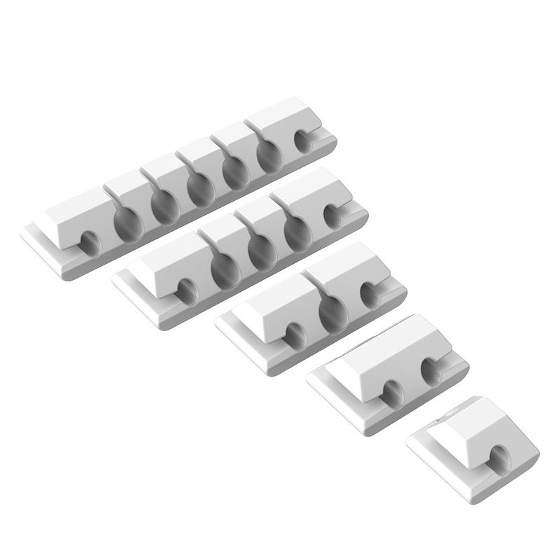 Porous Storage Silicone Desktop Organizer Line Card Data Cable Hub Seamless Self-Adhesive Winder - Image 5