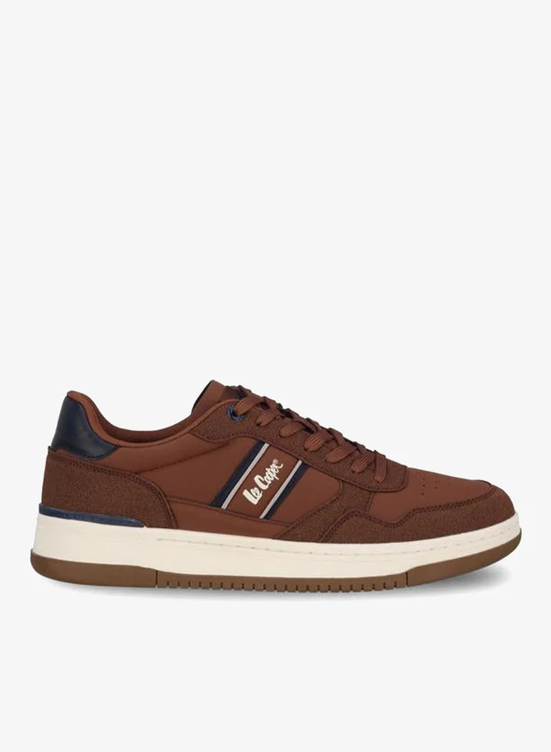 Lee Cooper Men Logo Print Lace-Up Ankle Sneakers