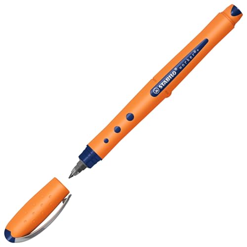 STABILO Worker Roller Ball Point Pen 0.5 mm Blue - Image 2
