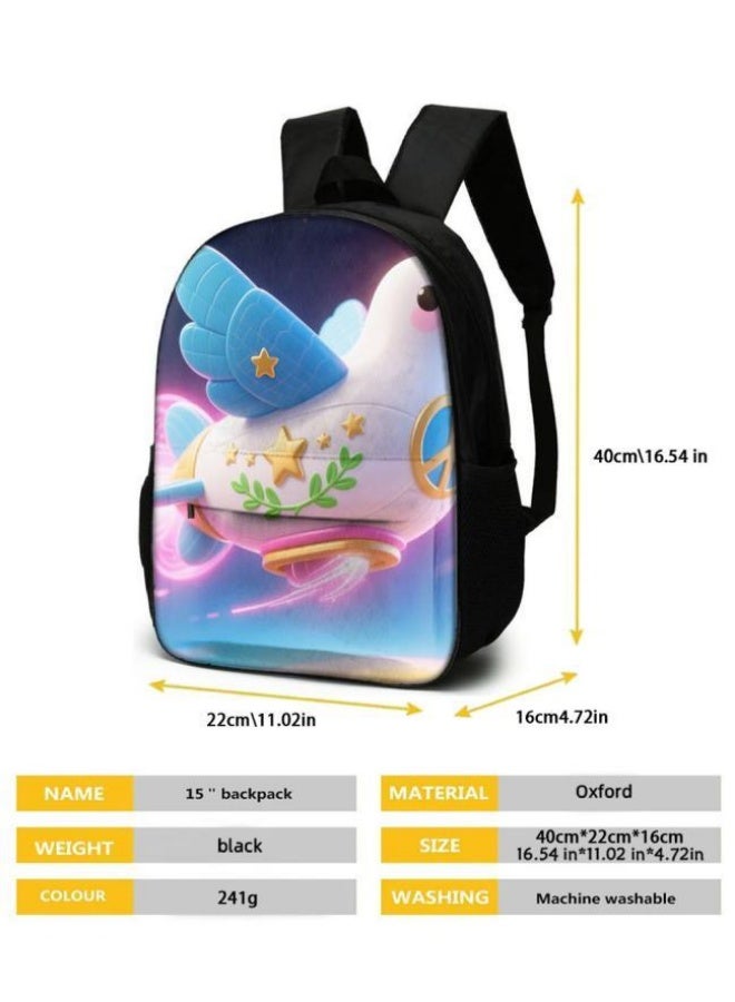 Bright Li Fire Fashion is unlimited! Cartoon bag three-piece set, suitable for a variety of scenes for students and teenagers (available for students, children, friends on outings, mountain climbing, schooling, etc.) - 58 - Image 5