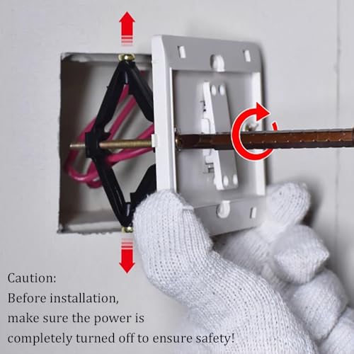Obtheleg 10pcs 86 Type Switch Box Repair Tool, Wall Mount Switch Cassette Repairing Tool, Switch Socket Cassette Bottom Box Repairer for Home and Professional Electricians - Easy Installation - Image 5