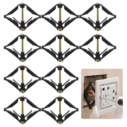 Obtheleg 10pcs 86 Type Switch Box Repair Tool, Wall Mount Switch Cassette Repairing Tool, Switch Socket Cassette Bottom Box Repairer for Home and Professional Electricians - Easy Installation - Image 1