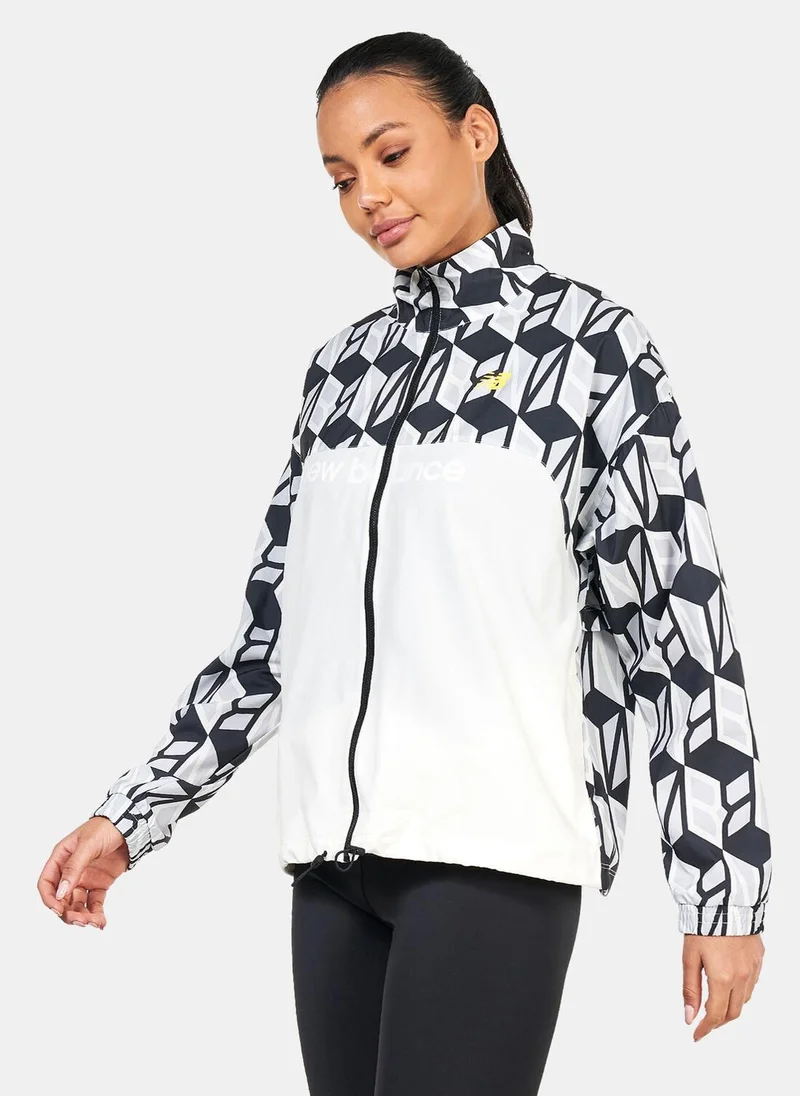 New Balance Women's Relentless Printed Woven Jacket