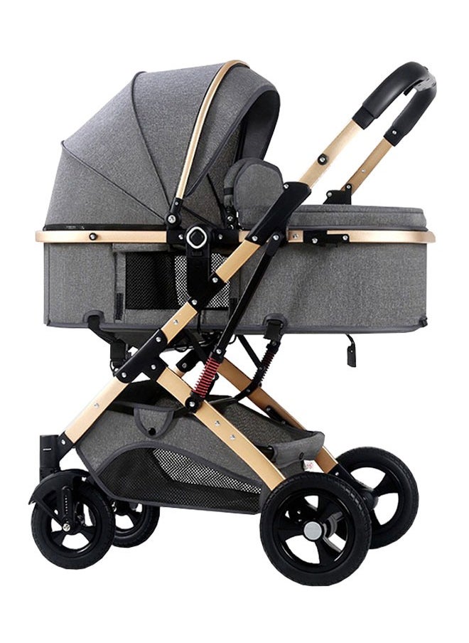 ZCM-HAPPY - Lightweight Stroller with Extended Canopy Sit and Lay Lightweight Folding Two-Way Shock Absorption and Locking System for Newborn To 3 Years - Image 1