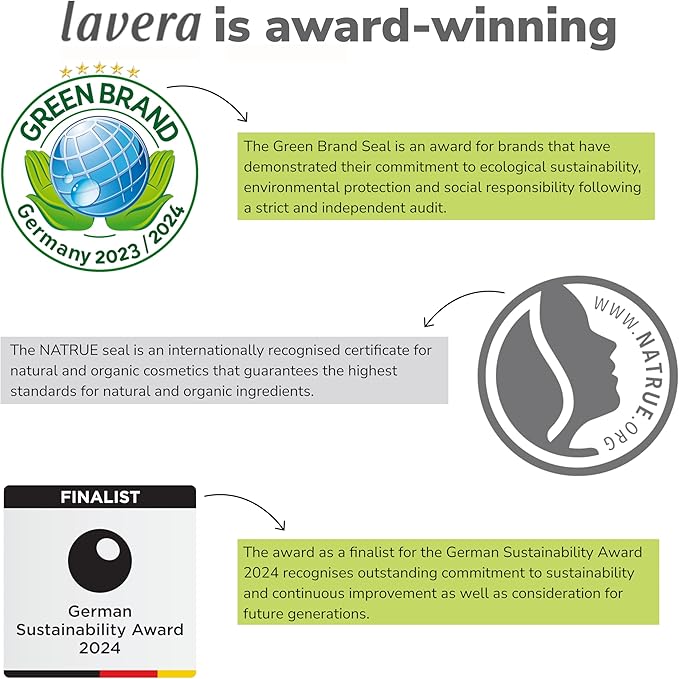 lavera كريم لافيرا باسيز سينسيتيف الشامل مستحضرات تجميل طبيعية نباتية عضوية بالصبار العضوي وزيت اللوز العضوي معتمد 150 مل أبيض - Image 4