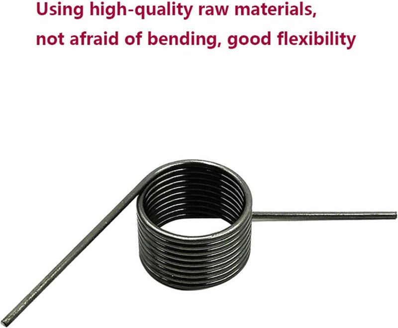v-Shaped Spring,Torsion Spring, 10pcs Torsion Spring V-Shaped Spring Small Torsion Spring Wire Diameter 0.5mm Outer Diameter 2.5-6mm Angle 60-180 Degrees (Color : 0.5x3mm 3 Laps (90 Degrees)) ( Color - Image 2