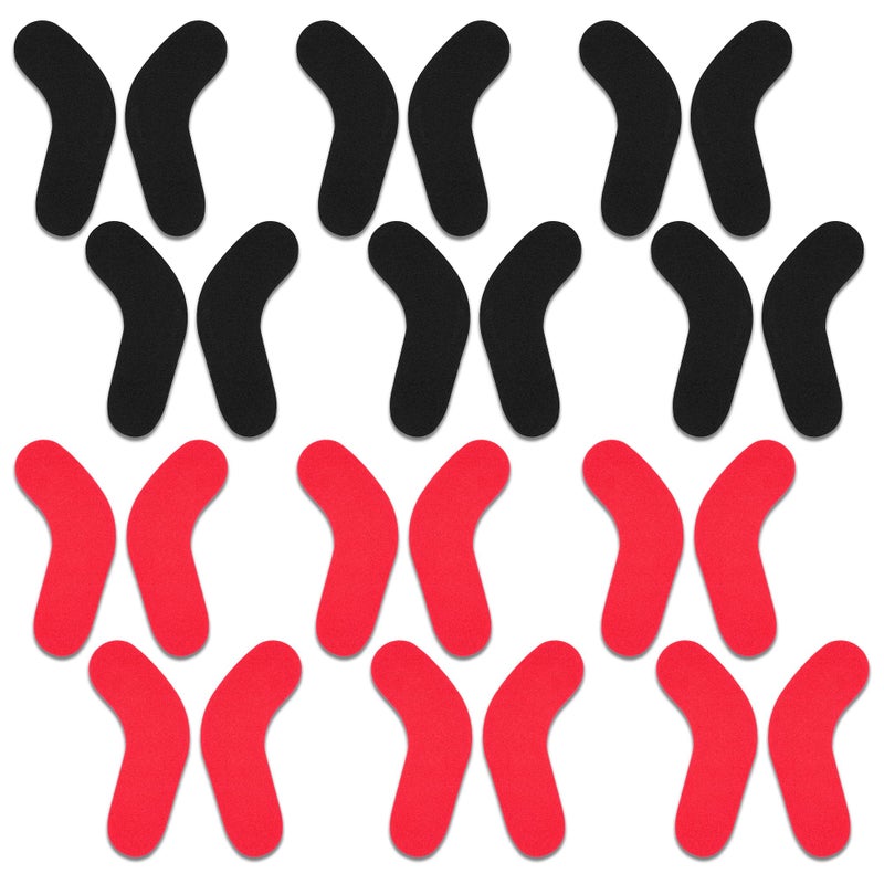 شيتايلو 24 قطعة حوامل أحذية التزلج على الثلج ذات لاصق ذاتي لتقليل رفع الكعب والبثور حول الكاحل أثناء التزلج أو التزلج على الثلج وتسمى أيضًا وسادات أحذية التزلج LBar 24