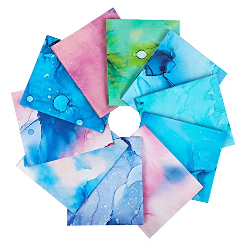 Craftido 25 Options 100 Cotton Quilting Fabric Bundles 10pcs Fat Quarters 18x21Medium Weight 52 oz for Quilting Sewing Project Patchwork DIY Crafts Rainbow Inks