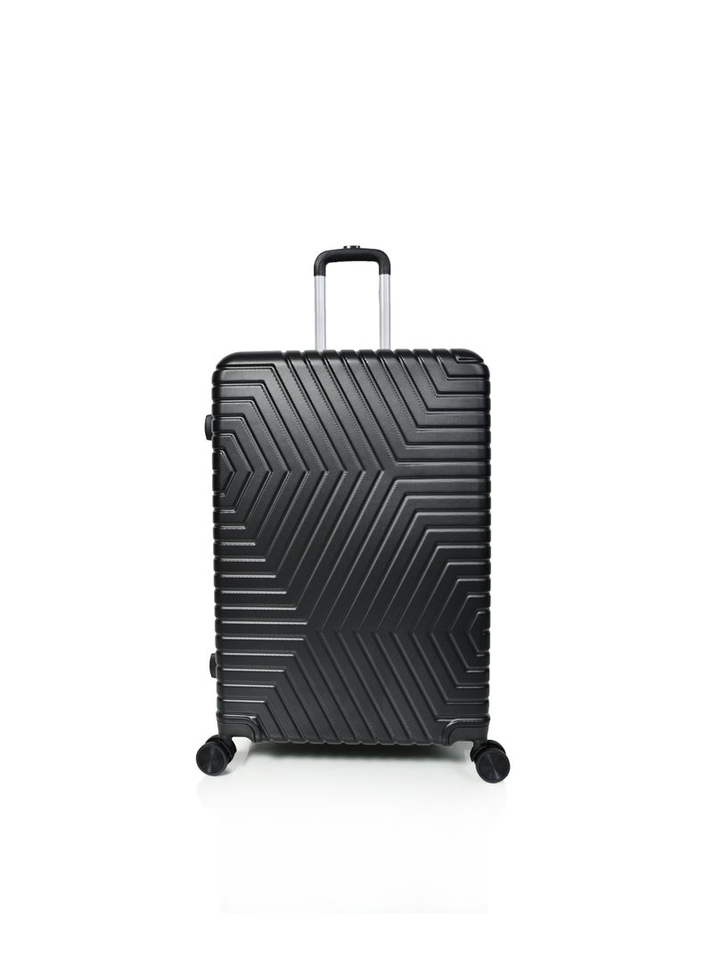 MORANO - Murano Luggage Set, Durable and Lightweight, Made of Hard ABS Fiber, Four-Piece Spinning Wheel Suitcase with Built-in Lock, Black , Set of 3 Pieces - Image 1